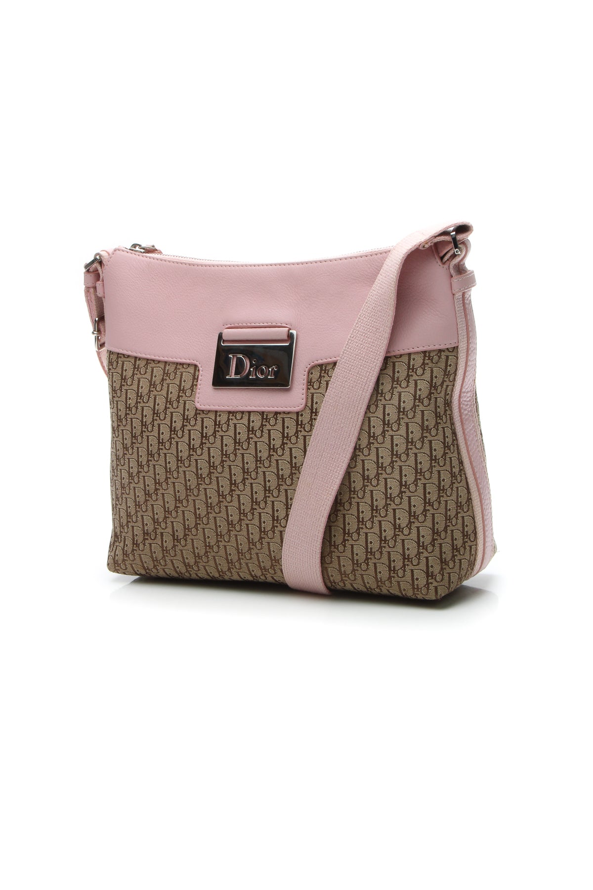 Street Chic Messenger Bag - Beige/Pink - image 1