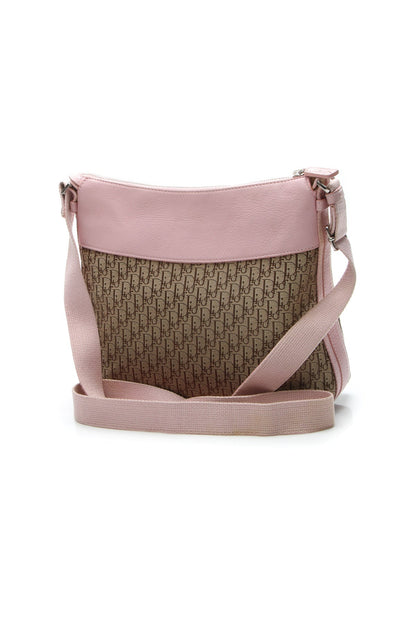 Street Chic Messenger Bag - Beige/Pink - image 3