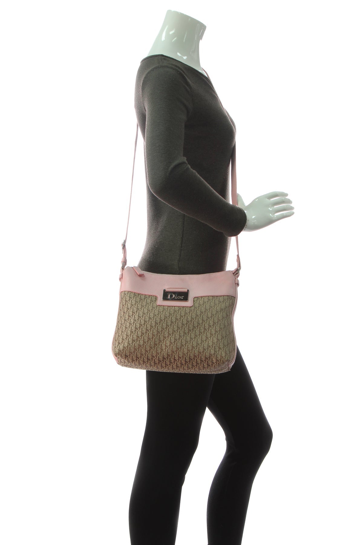 Street Chic Messenger Bag - Beige/Pink - image 2
