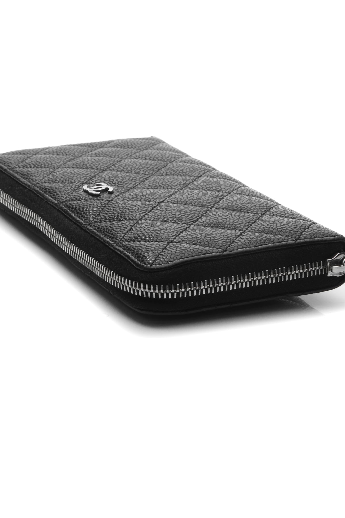 Quilted Zippy Wallet - Black - image 5