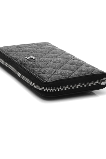 Quilted Zippy Wallet - Black - image 5