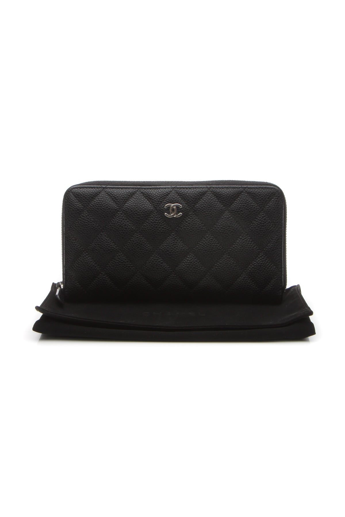 Quilted Zippy Wallet - Black - image 11