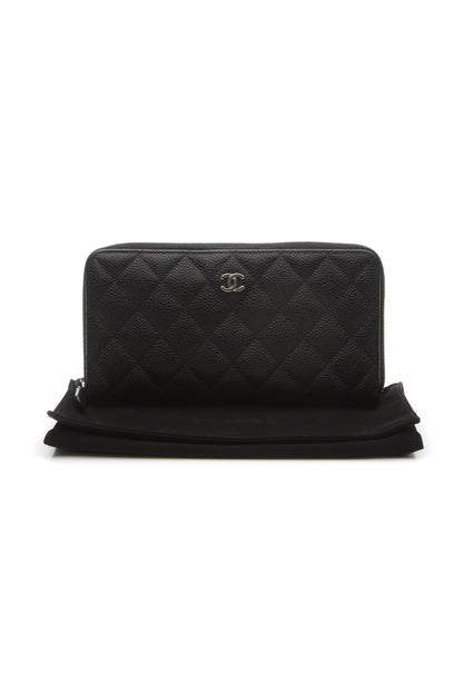 Quilted Zippy Wallet - Black - image 11
