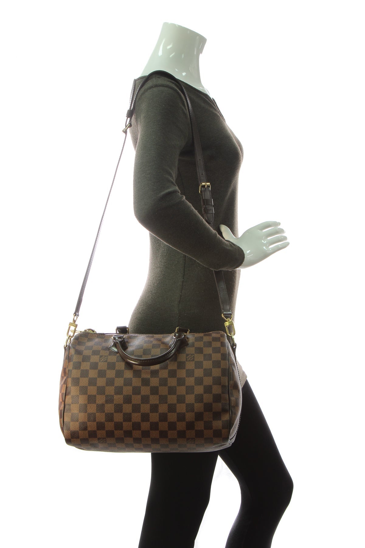 Speedy Bandouliere 30 Bag - Damier Ebene - image 2