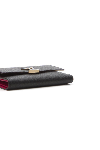 Capucines Compact Wallet - Black/Pink - image 3