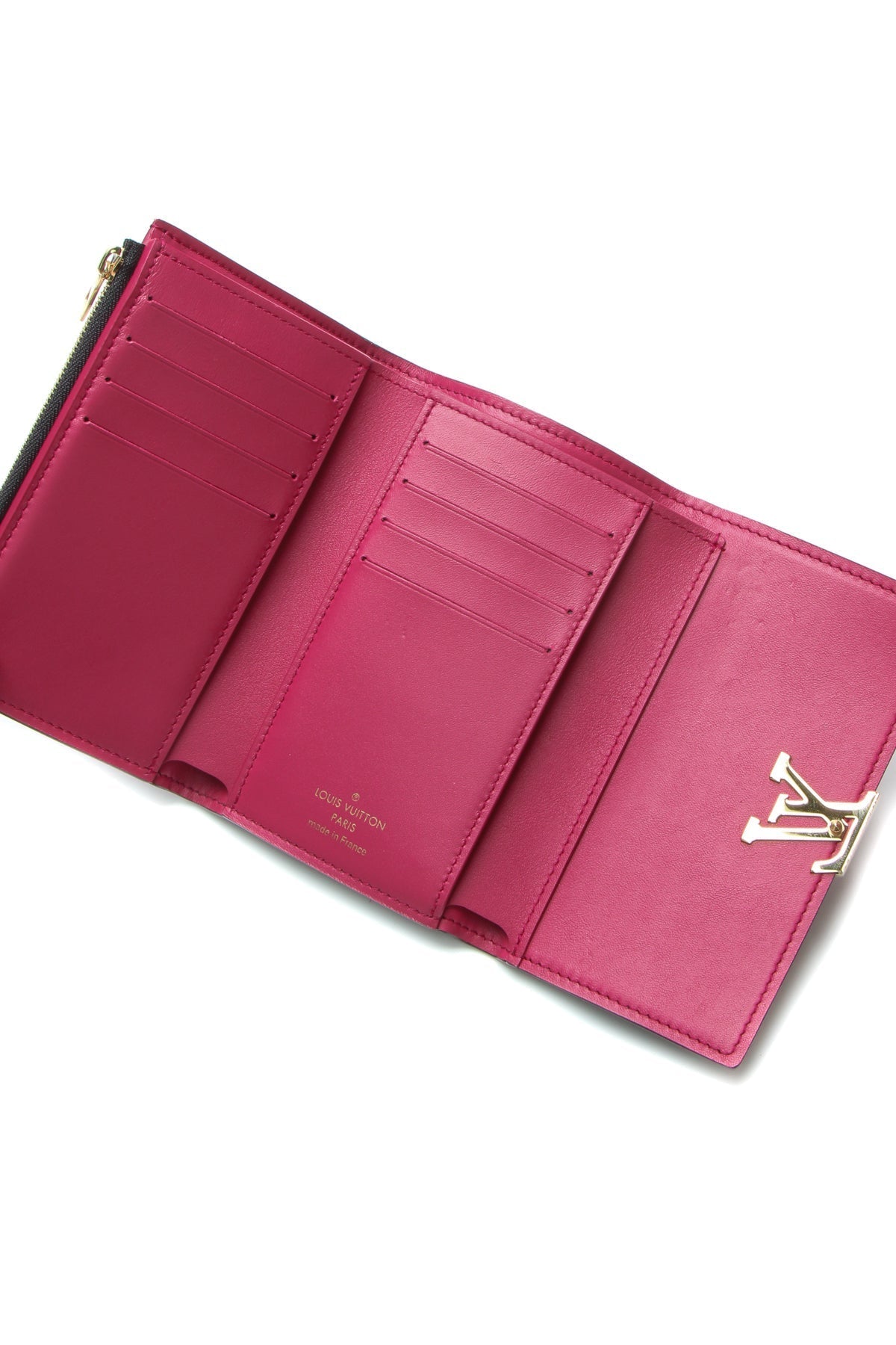 Capucines Compact Wallet - Black/Pink - image 4