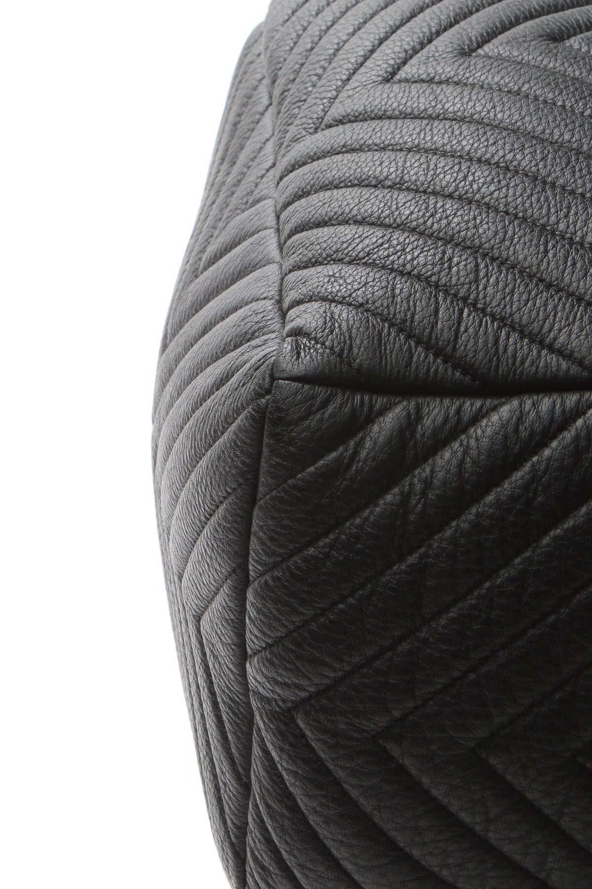 Chevron Small Drawstring Bucket Bag - Black - image 5