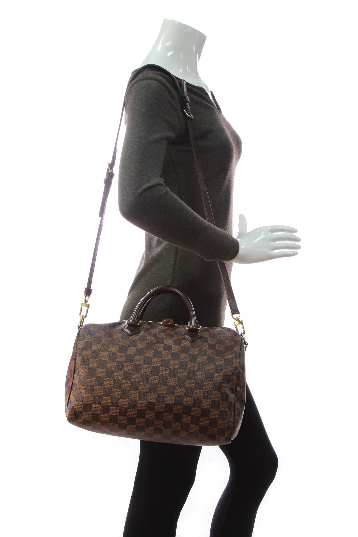 Speedy Bandouliere 30 Bag - Damier Ebene - image 2