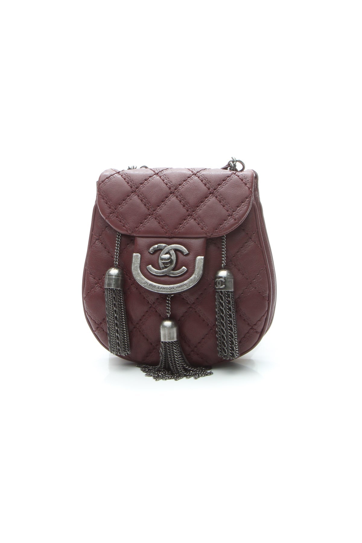 Coco Sporran Tassel Crossbody Bag - Burgundy - image 1