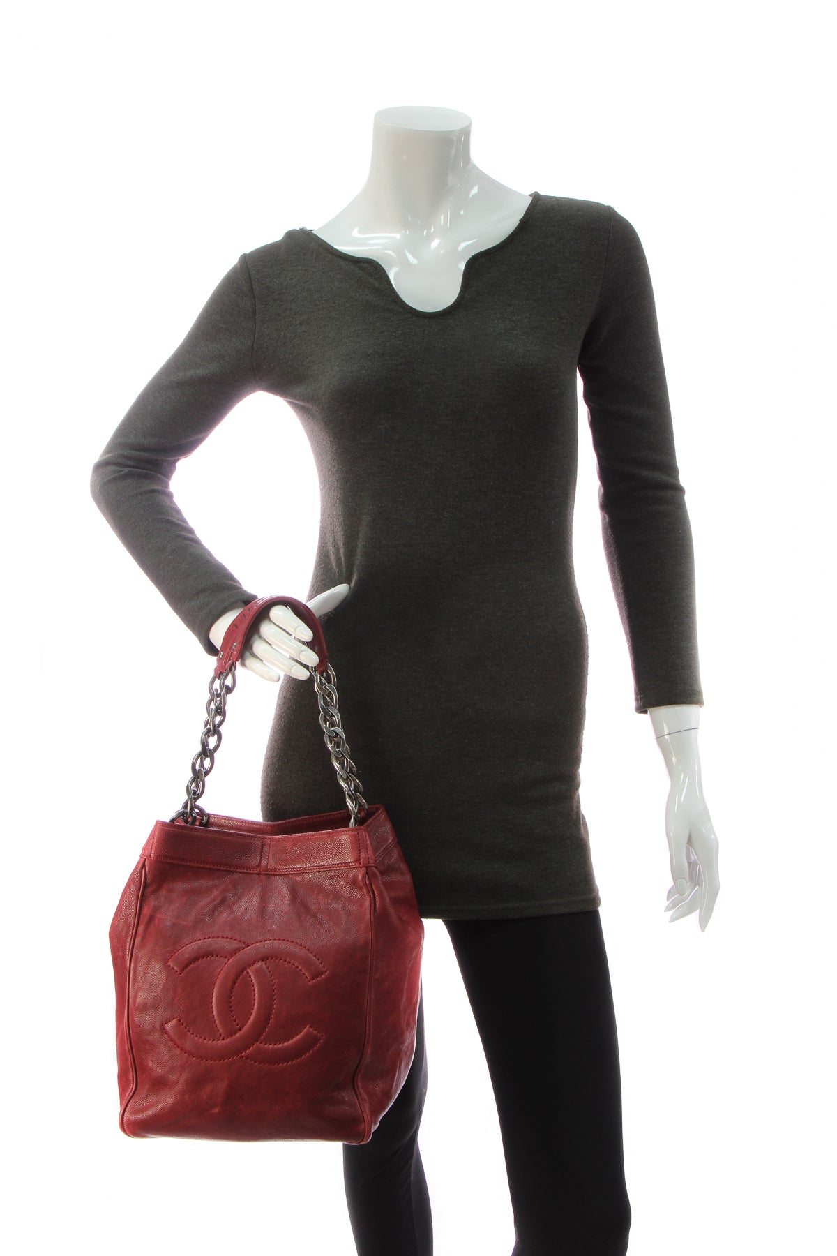 Timeless Chain Bag - Dark Red - image 2