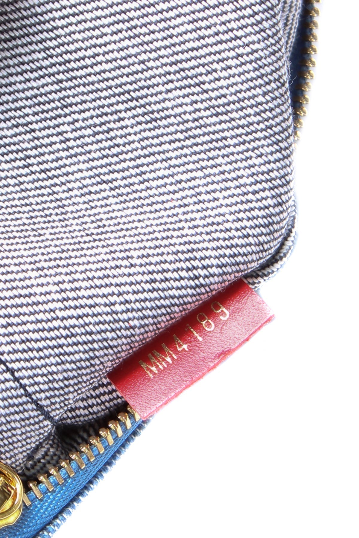 Louis Vuitton Patchwork Neverfull Pouch Wristlet - Blue Denim Damier - photo 8
