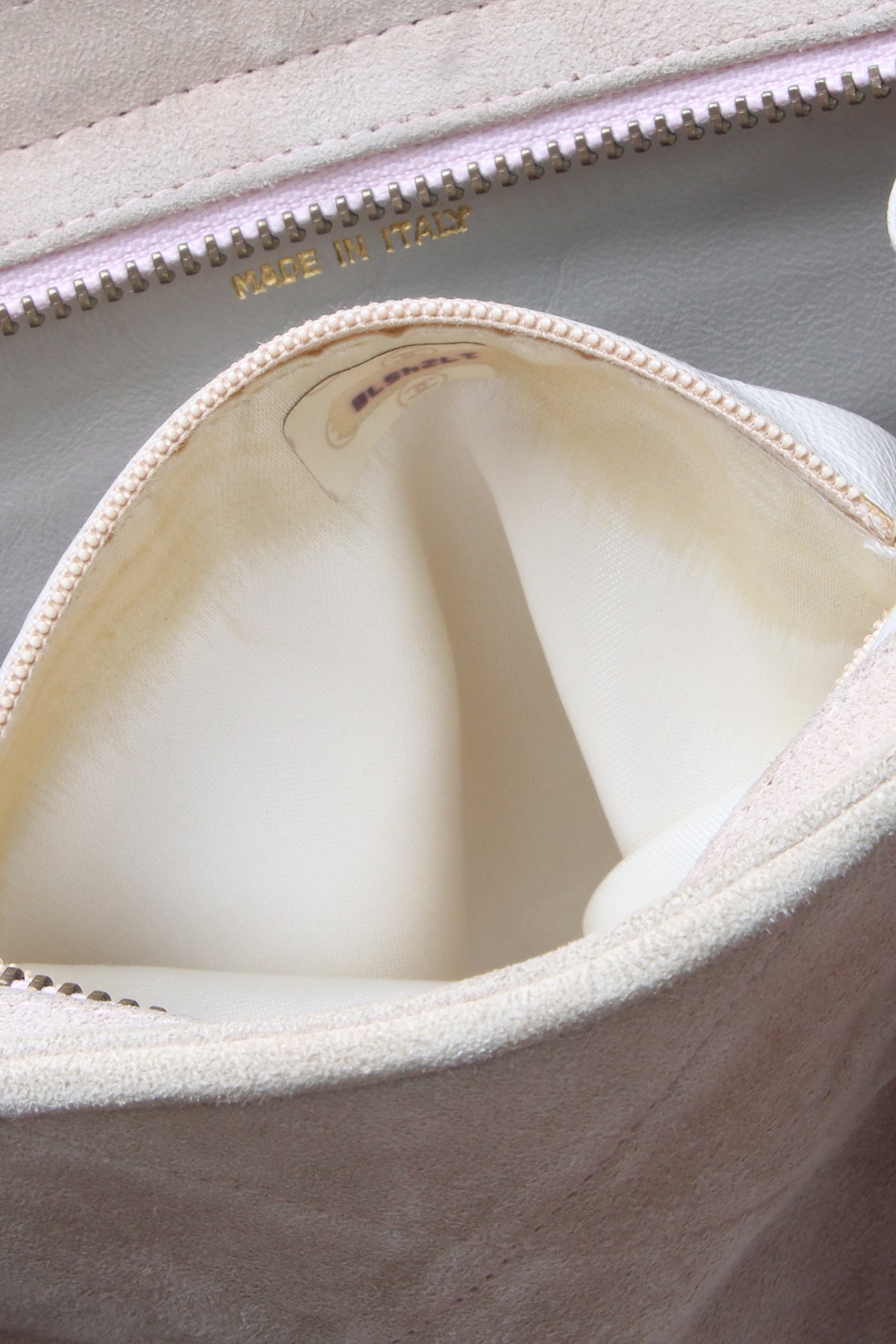 Vintage Quilted Tassel Shoulder Bag - Beige - image 7