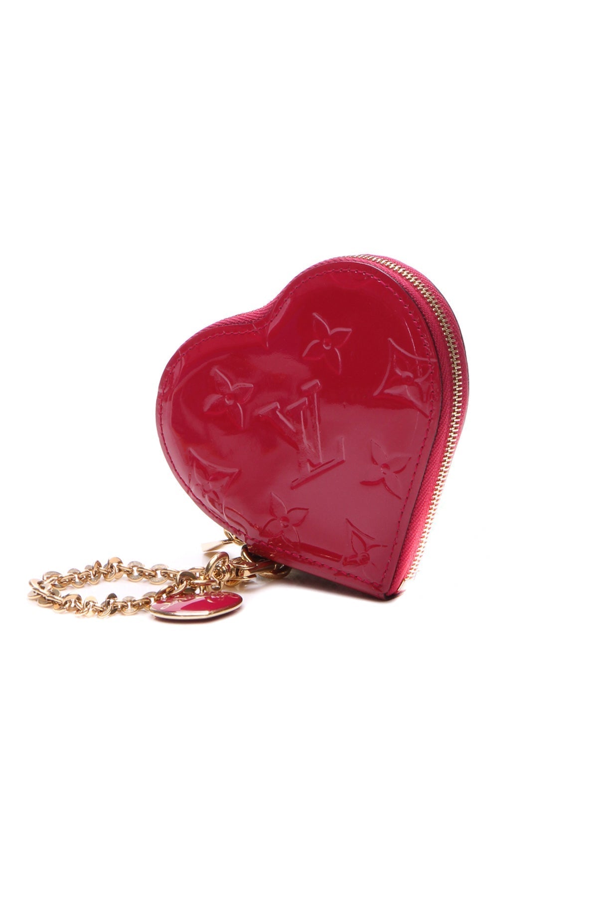 Louis Vuitton Vernis Heart Coin Purse - Rose Indian - photo 1