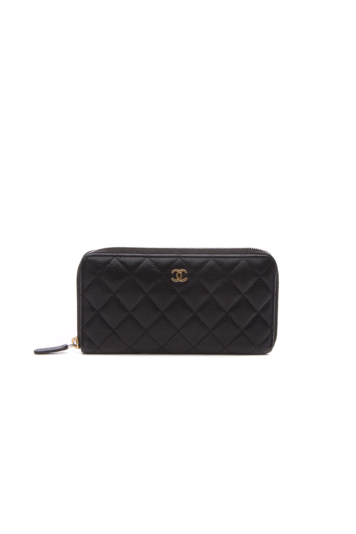 Quilted Zippy Wallet - Black Caviar - image 1