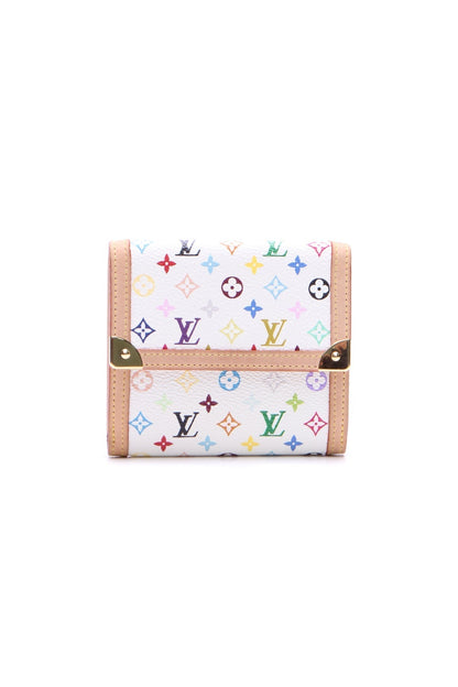 Porte-Monnaie Billets Wallet - White Multicolore Monogram - image 1