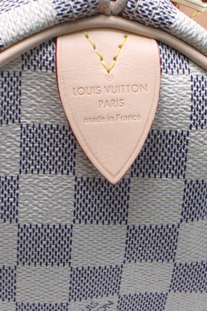 Louis Vuitton Speedy 30 Bag - Damier Azur - photo 7