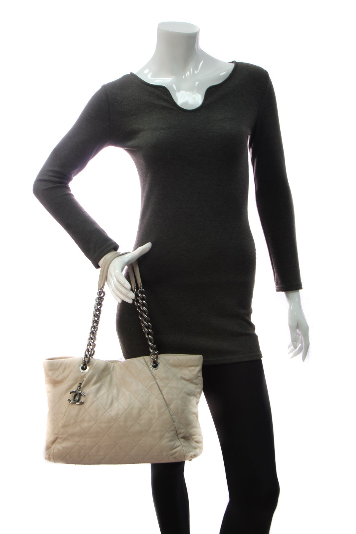 Coco Pleats Tote Bag - Beige - image 2