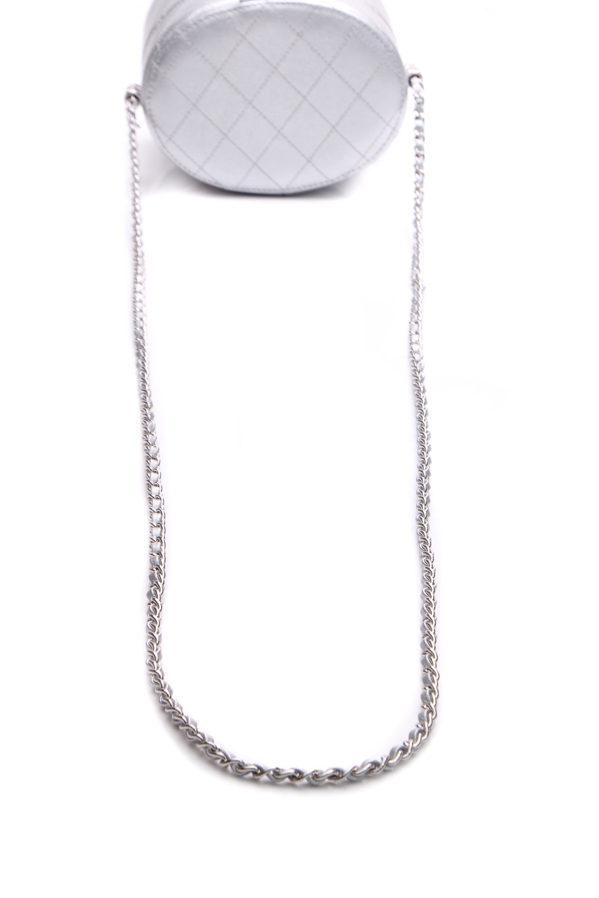 Round Vanity Case - Metallic Silver - image 5