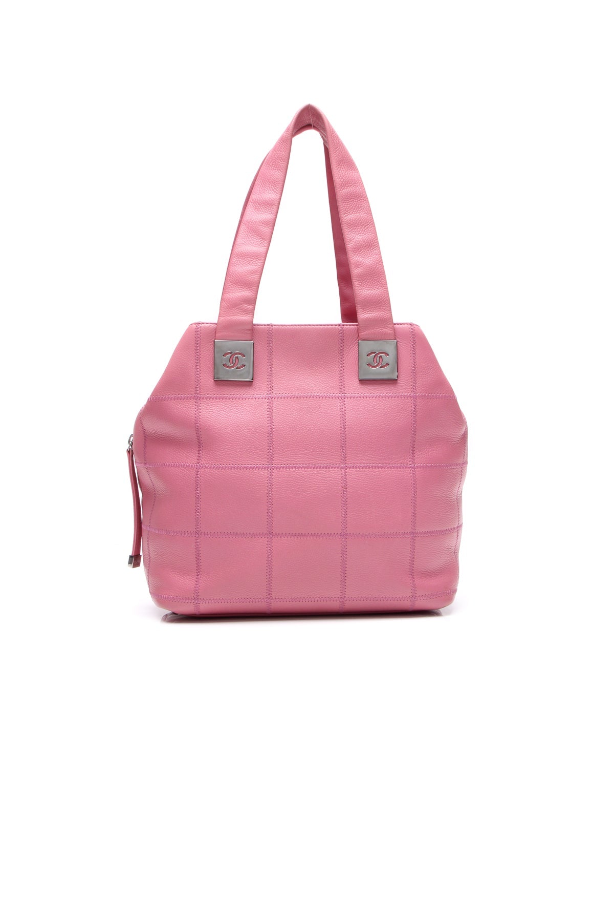 Square Quilt CC Satchel Bag - Pink - image 1