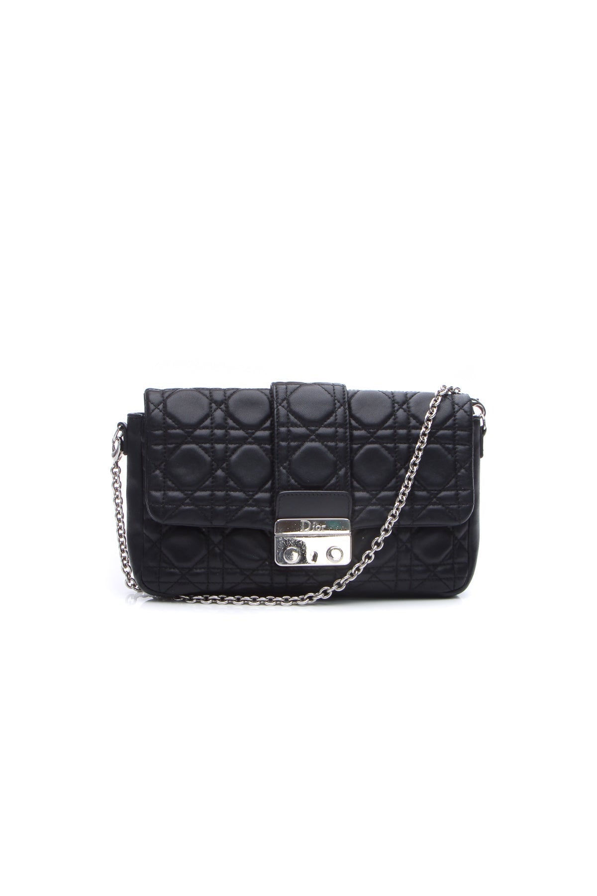 Cannage New Lock Clutch Bag - Black - image 1