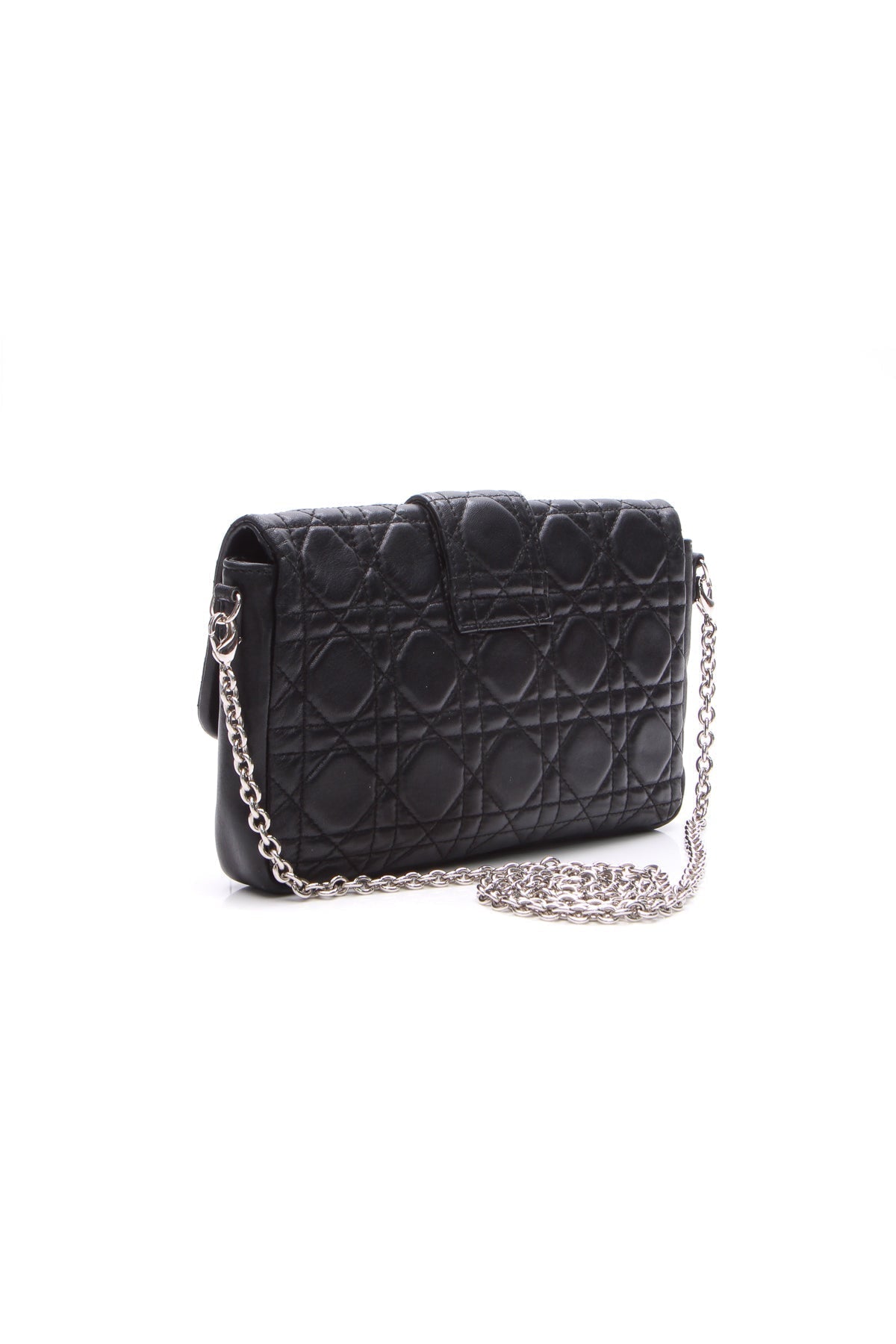 Cannage New Lock Clutch Bag - Black - image 3