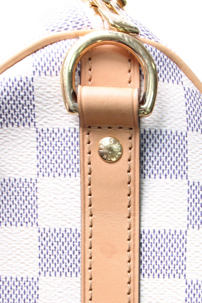 Braided Speedy Bandouliere 30 Bag - Damier Azur - image 7