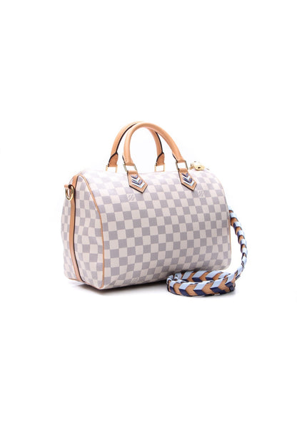 Braided Speedy Bandouliere 30 Bag - Damier Azur - image 3