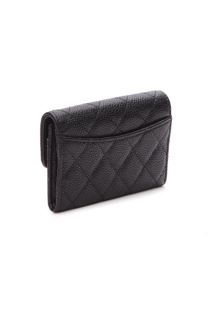 Quilted Classic Flap Card Holder - Black - image 2