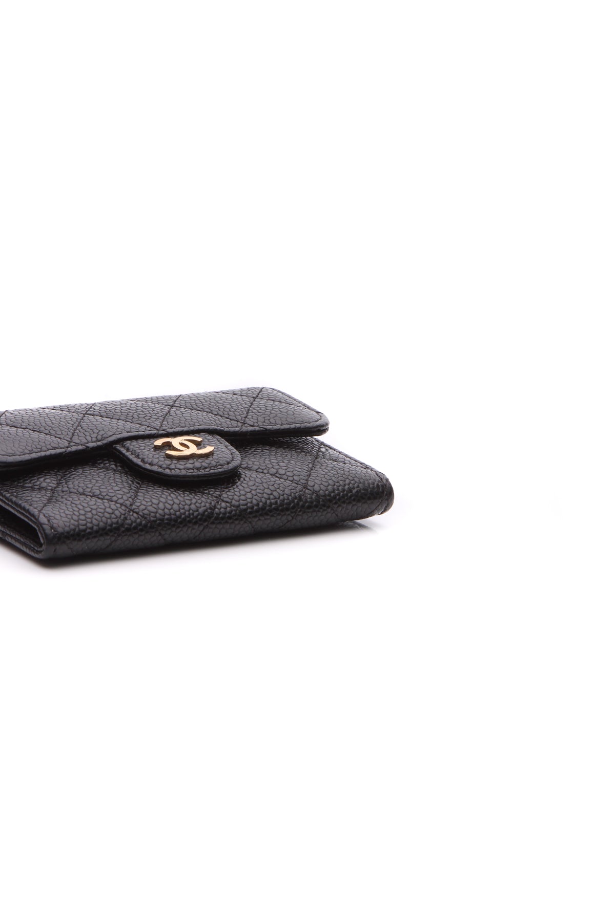 Quilted Classic Flap Card Holder - Black - image 3