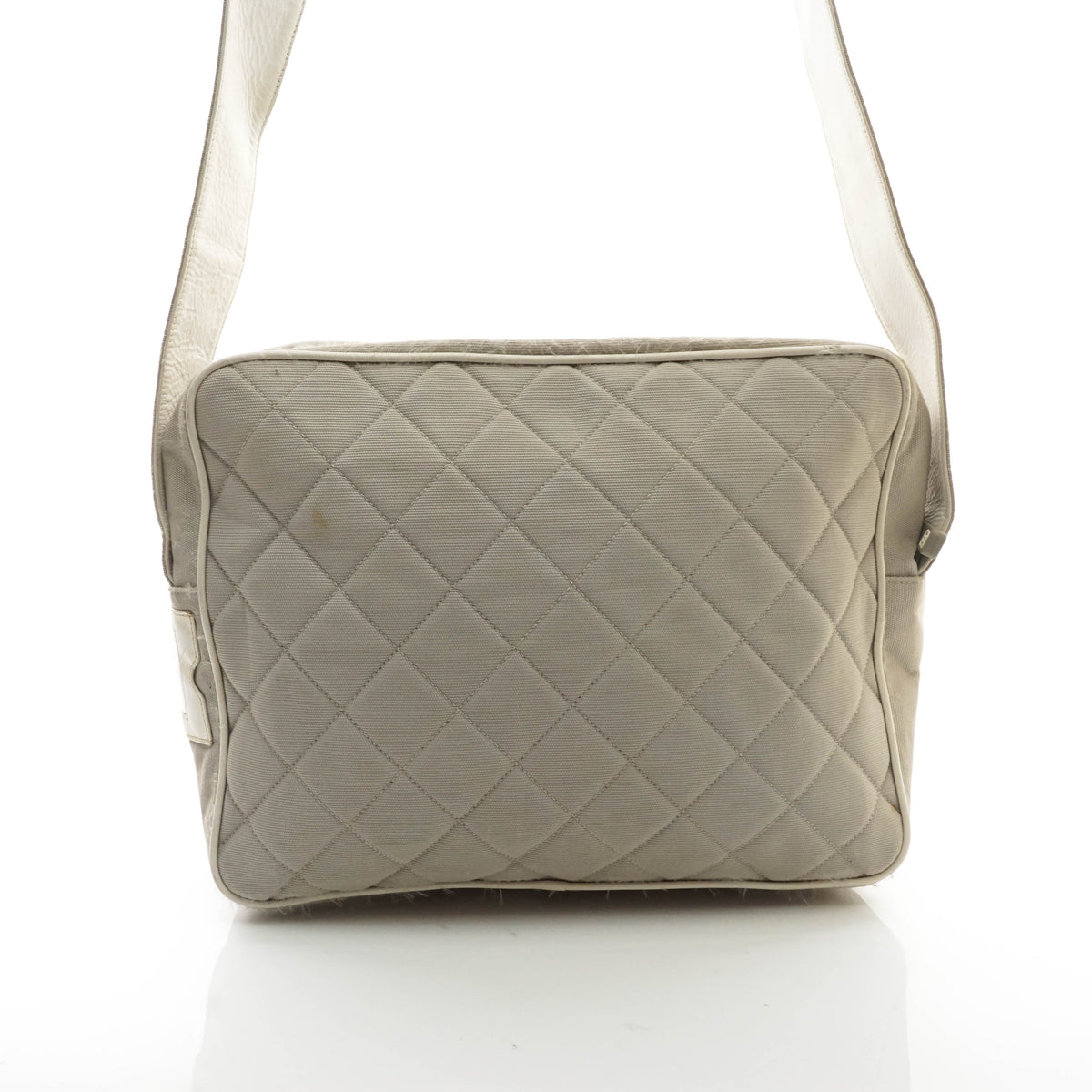 Chanel Shoulder Bag Gray Canvas - photo 3