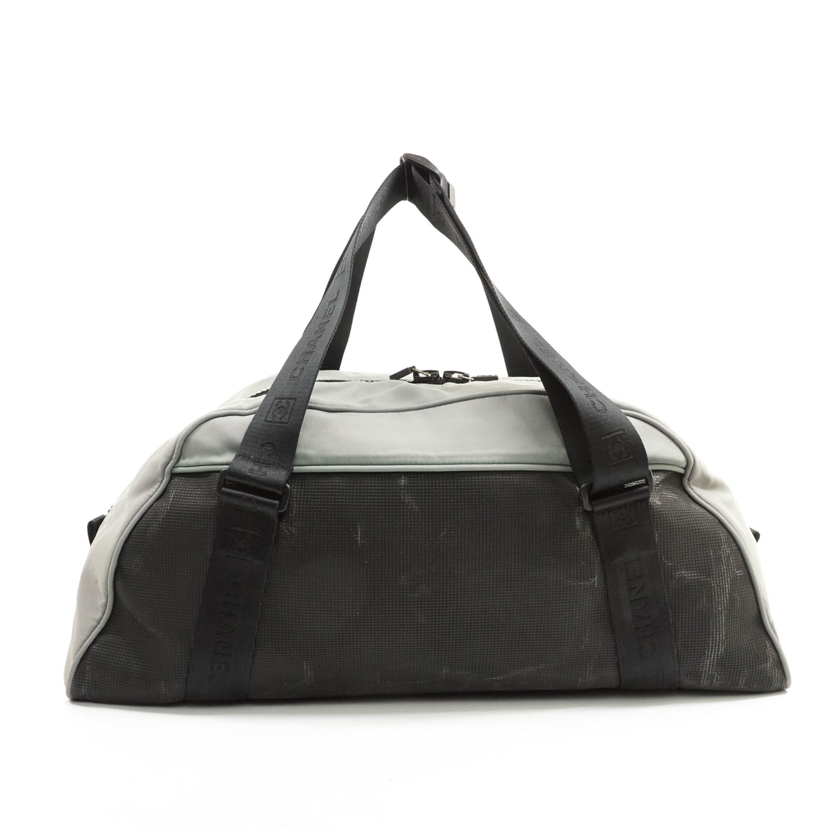 Chanel Boston Bag Nylon Gray - photo 3