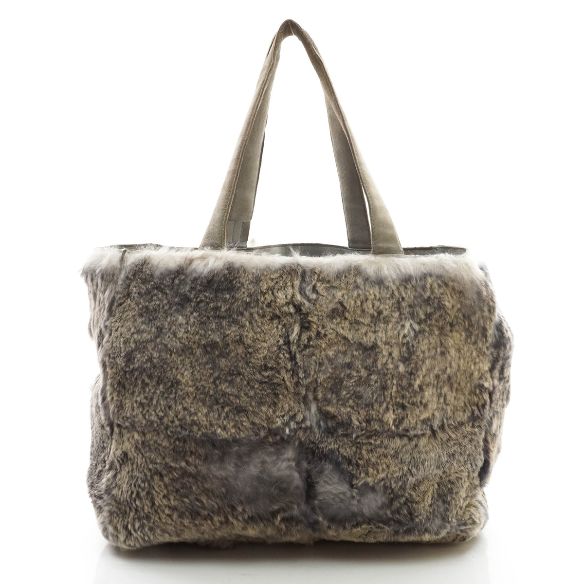 Chanel Tote Bag Gray Suede Leather - photo 3