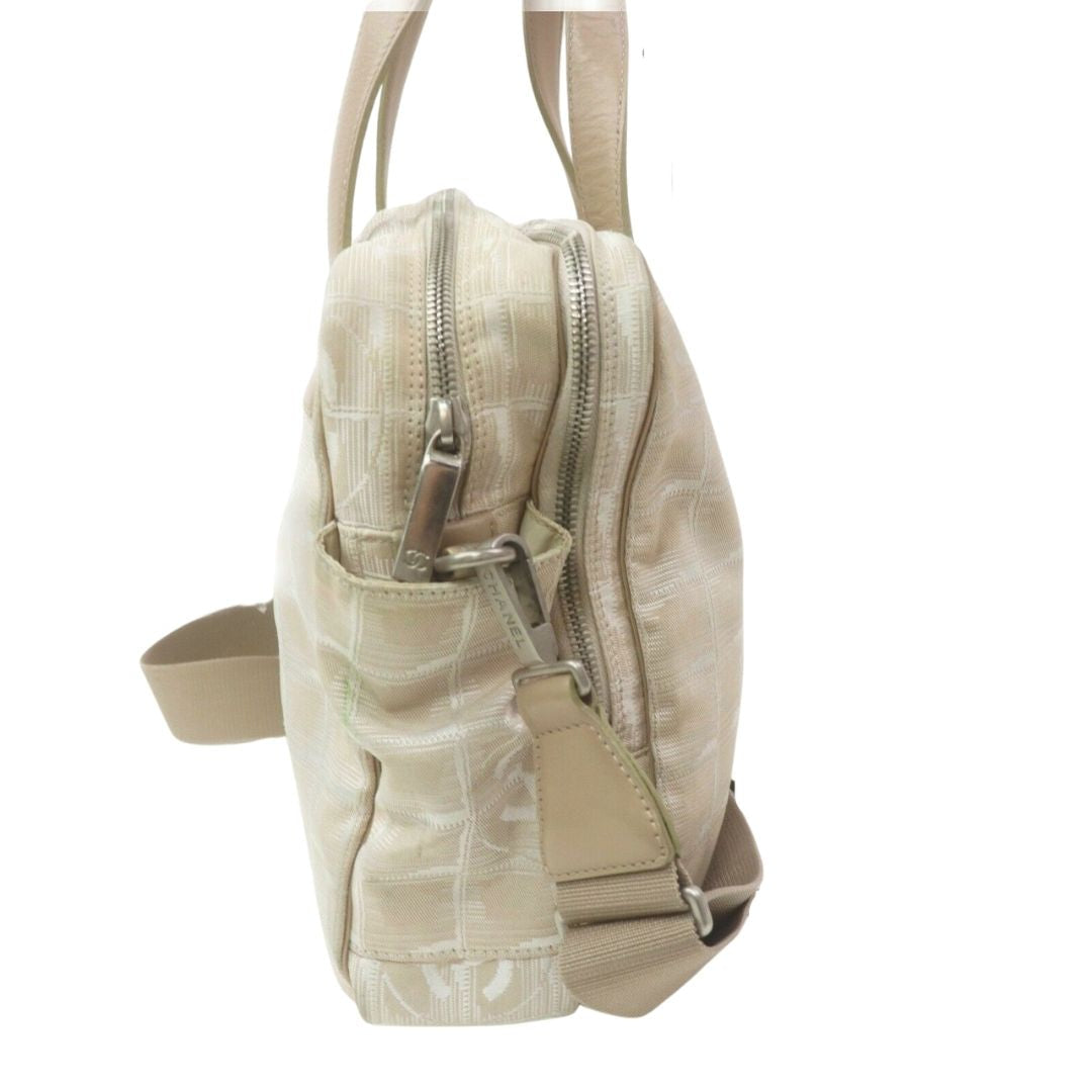 Chanel Travel Line Hand Bag Beige - photo 3