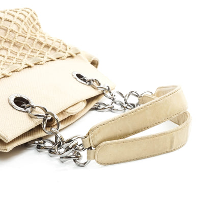 Chanel Shoulder Bag Beige Canvas - photo 5