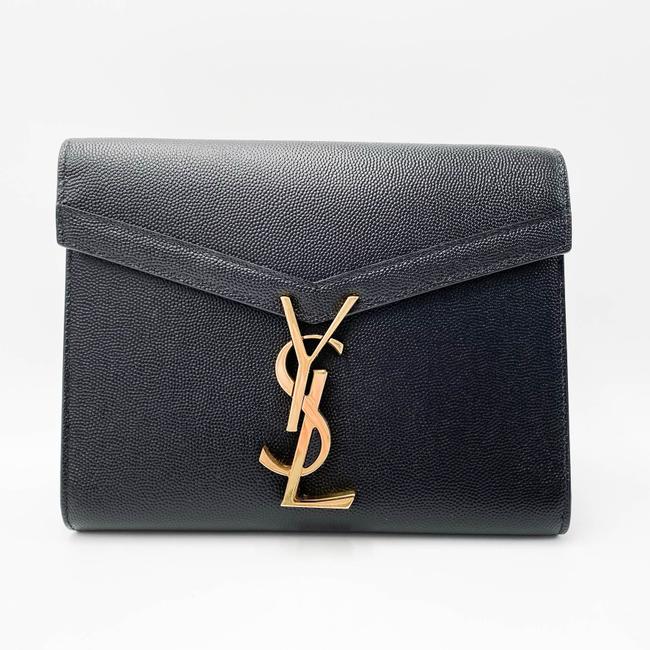 Saint Laurent Cassandre Wallet-on-chain Monogram Black Leather Cross Body Bag - photo 5