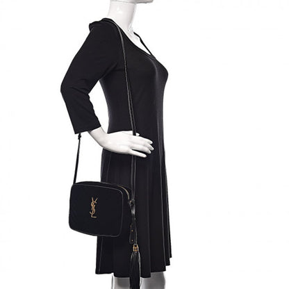 Saint Laurent Monogram Lou Camera Matelasse Black Velvet Shoulder Bag - image 2