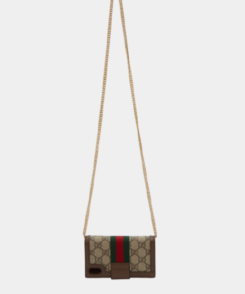 Brown GG Supreme Ophidia Phone Wallet Bag - image 2