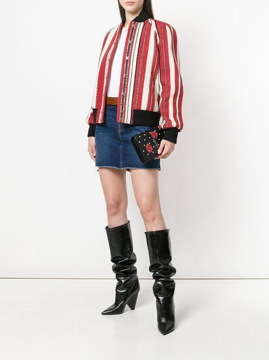 Saint Laurent Chain Wallet Monogram Kate Polka Dot Rose Medium Black Calfskin - photo 2