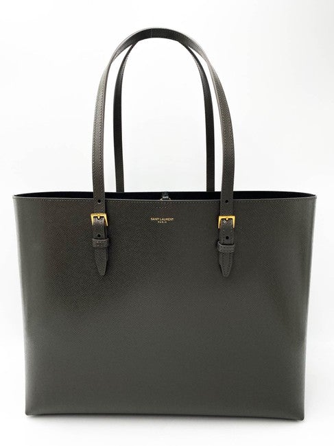 Saint Laurent Monogram Medium Shopping Bouclé Grey Leather Tote - photo 6