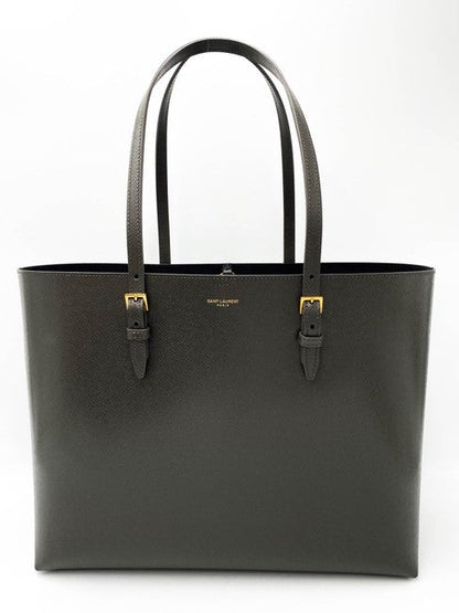 Saint Laurent Monogram Medium Shopping Bouclé Grey Leather Tote - photo 6