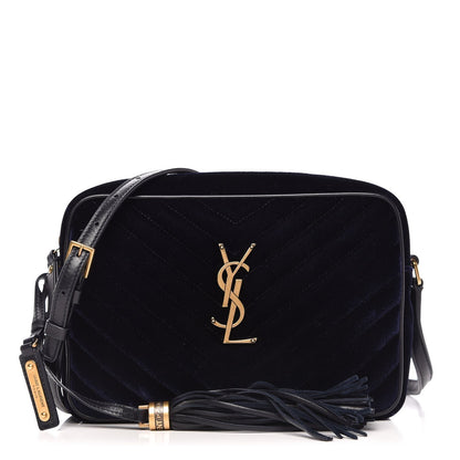 Saint Laurent Monogram Lou Camera Matelasse Black Velvet Shoulder Bag - image 1