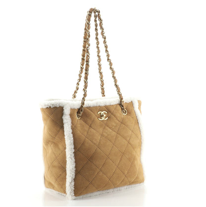 Coco Neige Shopping Tote Quilted Shearling Medium - image 3