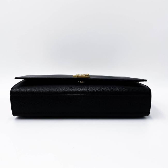 Saint Laurent Monogram Kate Grain De Poudre Medium Classic Satchel Black Leather Shoulder Bag - image 8