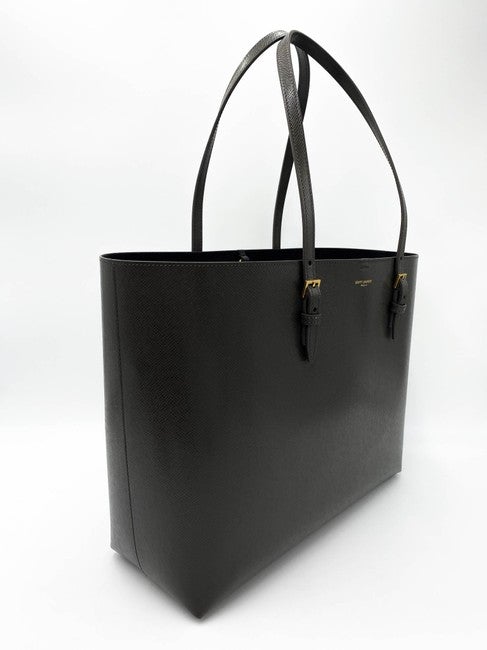 Saint Laurent Monogram Medium Shopping Bouclé Grey Leather Tote - photo 7