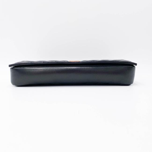 Saint Laurent Monogram Kate Shoulder 99 Quilted Baguette Black Leather Cross Body Bag - photo 7