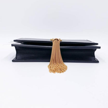 Saint Laurent Monogram Kate Chain Wallet Woc Calfskin Classic Tassel Black Leather Shoulder Bag - photo 7