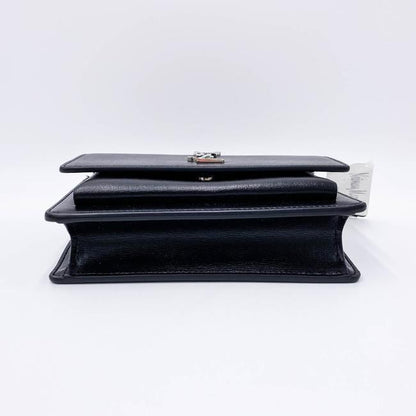 Saint Laurent Monogram Sunset Chain Wallet Black Calfskin Leather Shoulder Bag - photo 7