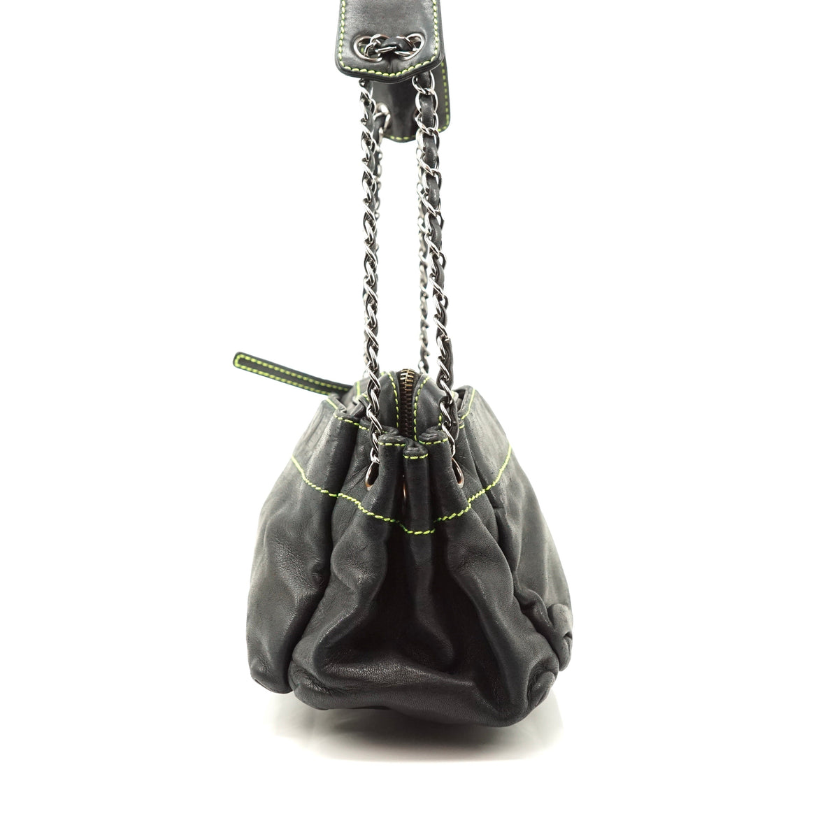 Chanel Shoulder Bag Black Leather - image 7