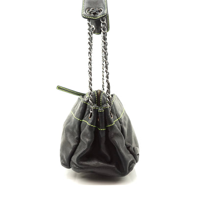 Chanel Shoulder Bag Black Leather - image 7
