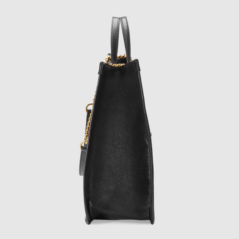 Gucci Horsebit 1955 large tote bag Black leather - photo 4